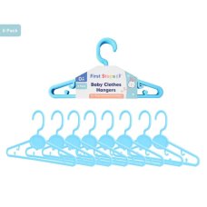 FS732: 8 Blue Baby Clothes Hangers